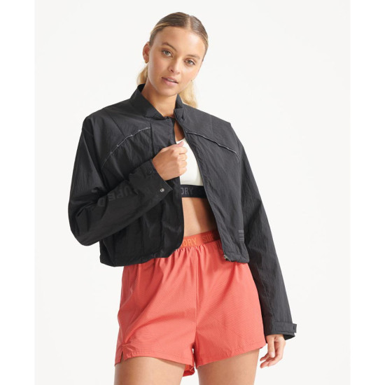 Superdry Γυναικείο μπουφάν Run Cropped Weatherproof Coat